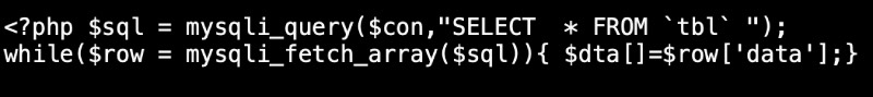 PHP kod